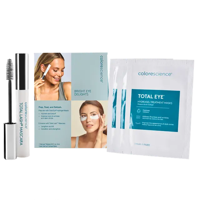 Bright Eye Delight Kit: Total Lash Mascara + Total Eye Hydrogel Treatment Masks || all