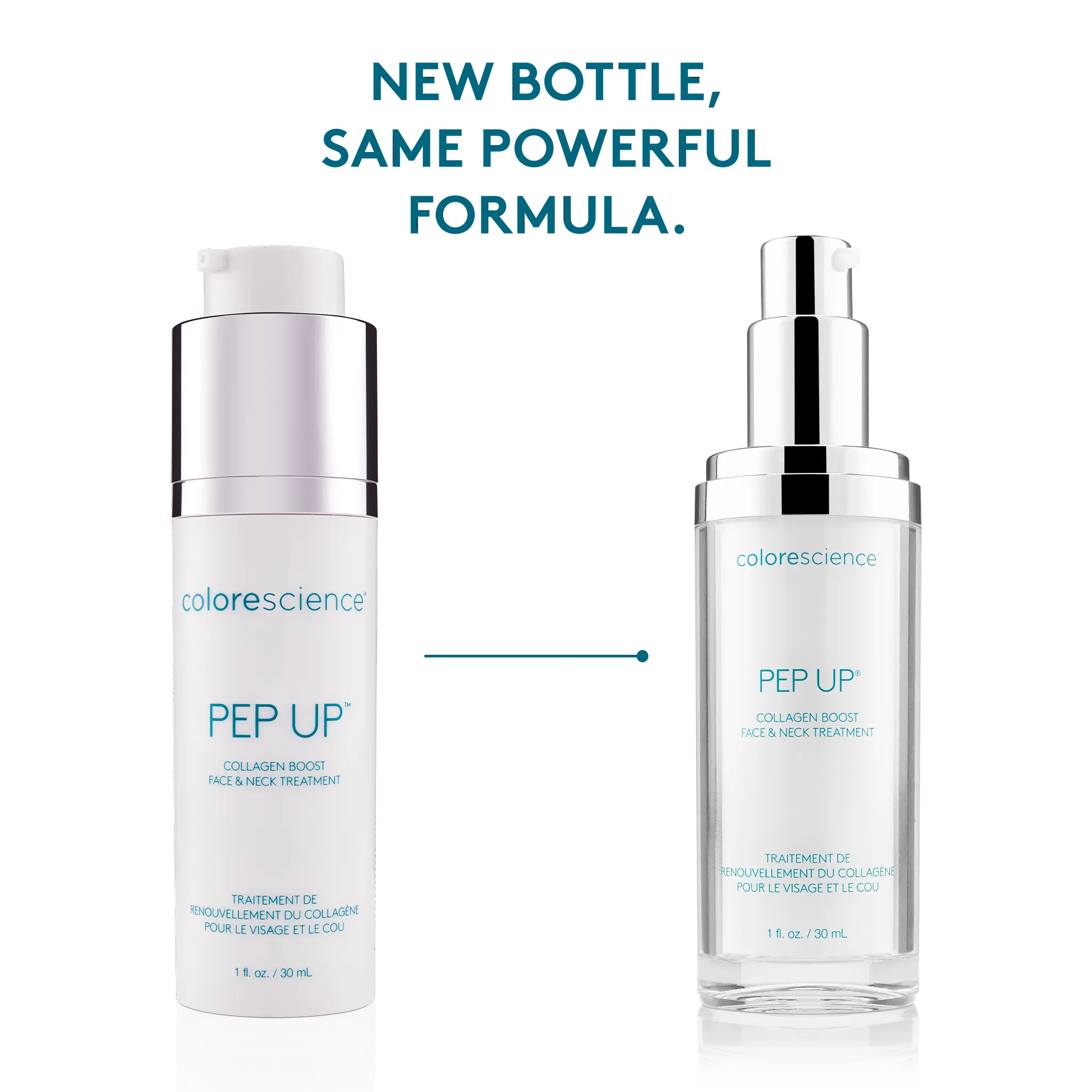 new bottle, same formula. Pep Up Collagen Boost Face & Neck Serum || all