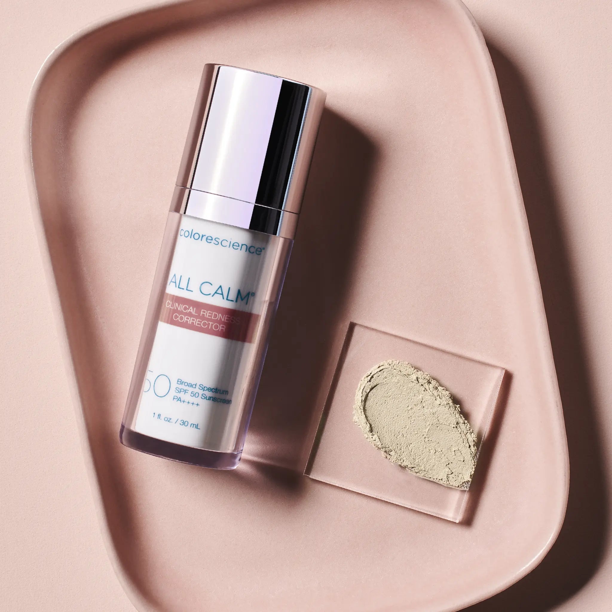 All Calm® Clinical Redness Corrector SPF 50 with swatch  || all